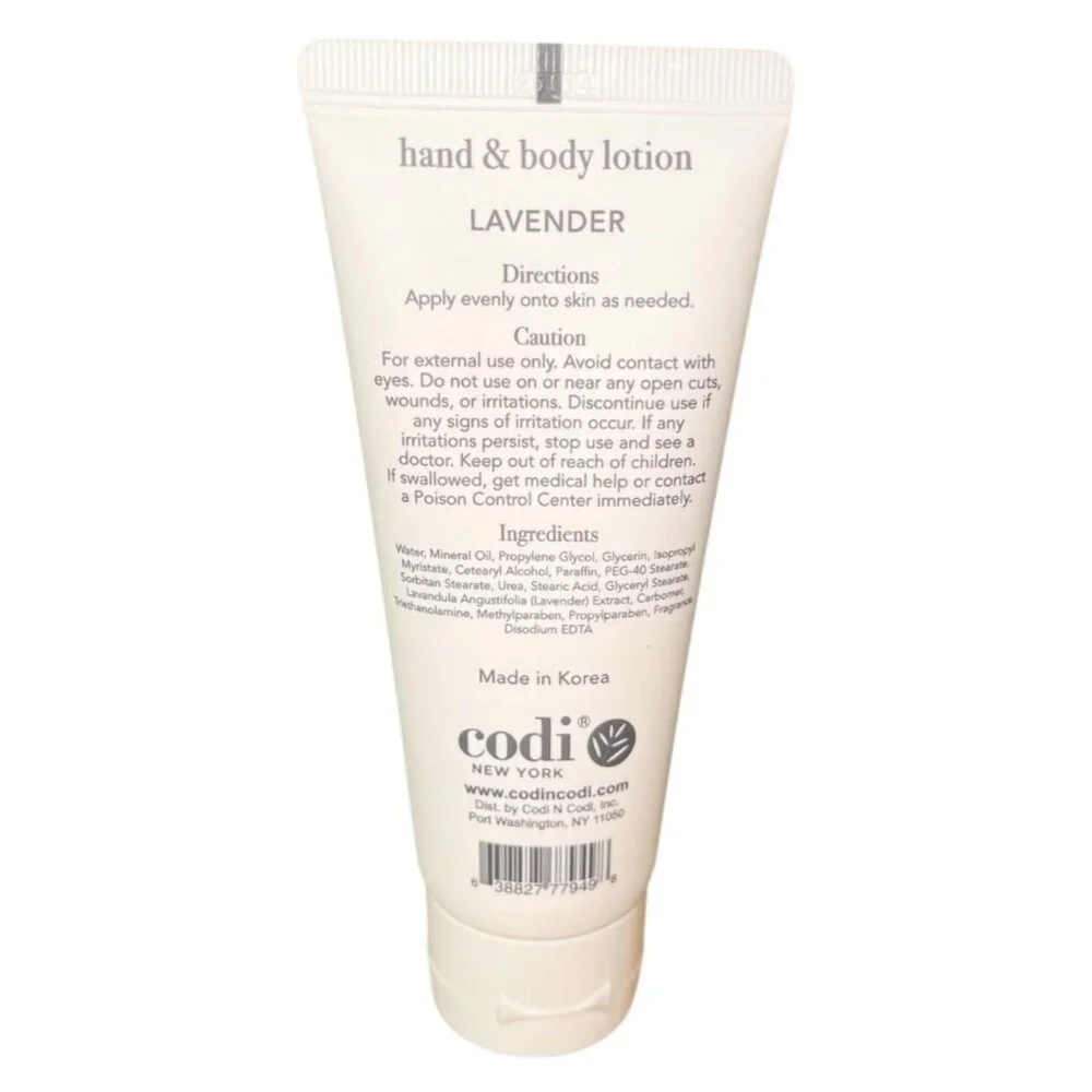 Codi New York Lavender Hand & Body Lotion 3.3 oz 100 ml New